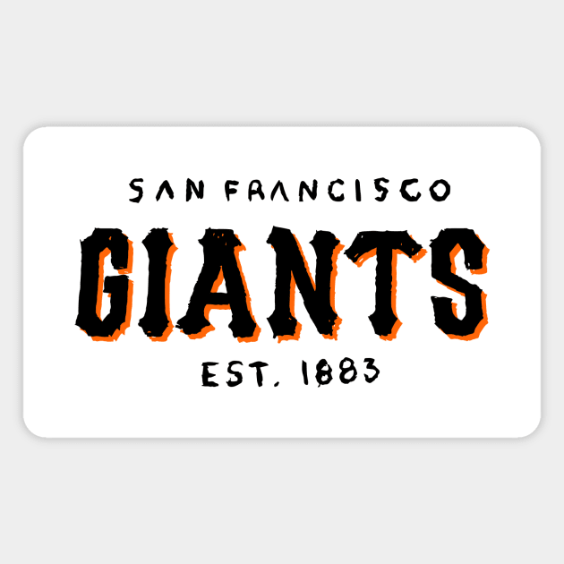 San Francisco Giaaaants 05 Magnet by Very Simple Graph